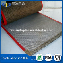 Feito em China ptfe teflon fibra de vidro revestido correia transportadora de malha com boa qualidade
